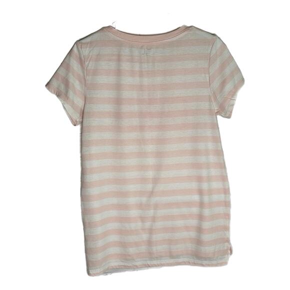 Gap Pink and White Striped Women’s T-shirt, Medium, Pre-owned - Picture 3 of 5